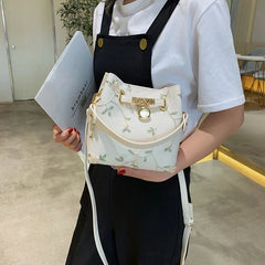 High Quality Crossbody Bag for Women, Floral Bucket Shoulder Messenger Bag