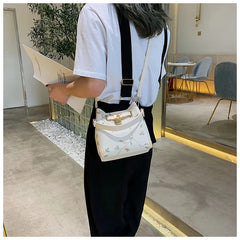 High Quality Crossbody Bag for Women, Floral Bucket Shoulder Messenger Bag