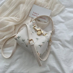 High Quality Crossbody Bag for Women, Floral Bucket Shoulder Messenger Bag