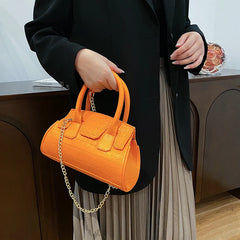 Stone Pattern Shell Bag Women's Handbags Chains Shoulder Crossbody Bags