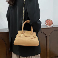 Stone Pattern Shell Bag Women's Handbags Chains Shoulder Crossbody Bags