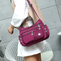 Casual Shoulder Bag Multi-layer Crossbody Tote Waterproof Messenger Bags Female