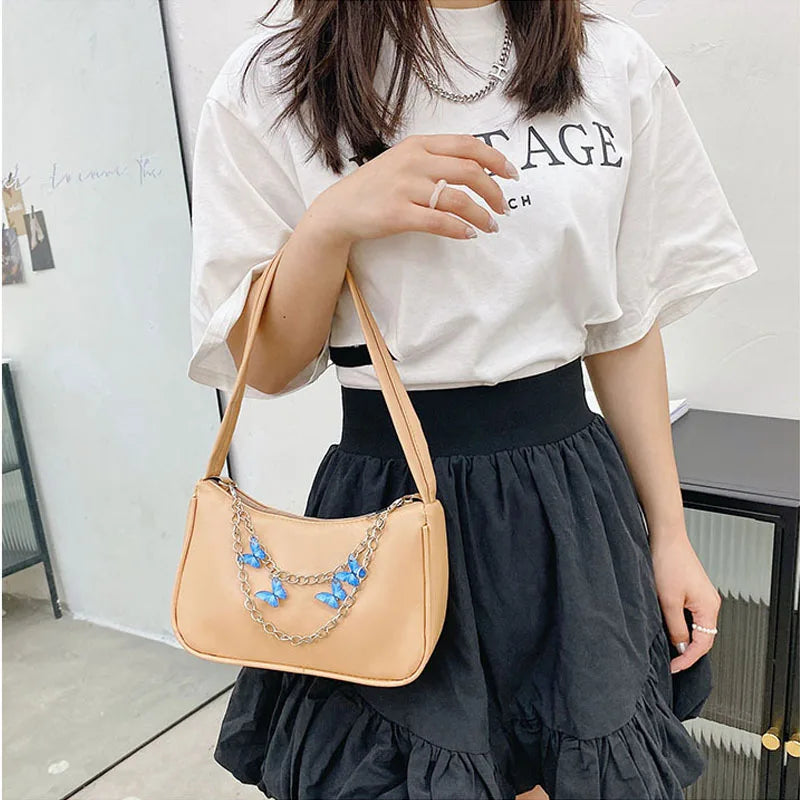 Chain Handbag for Women Armpit Bag Ladies Shoulder Bag