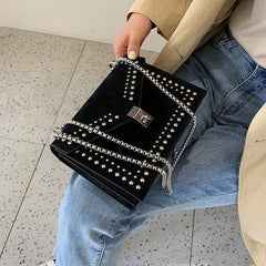 Rivet Crossbody Bags for Women Small Purses