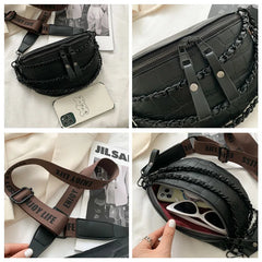 Stone Pattern Waist Bag for Women Phone Pack and Purse