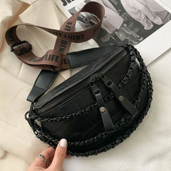 Stone Pattern Waist Bag for Women Phone Pack and Purse