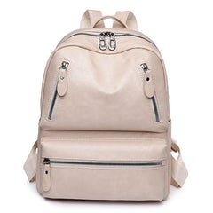 Cowhide Female Satchels Backpack Multifunctional Travel Bags Vintage Women Backp
