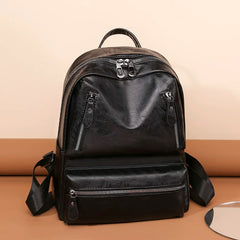 Cowhide Female Satchels Backpack Multifunctional Travel Bags Vintage Women Backp