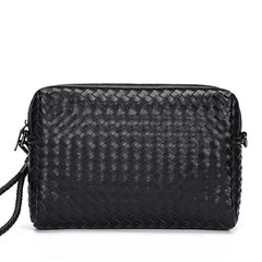Cowhide Leather Top Handle Bag Men High Capacity Outdoor Handbag