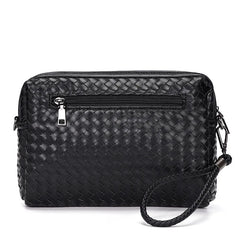 Cowhide Leather Top Handle Bag Men High Capacity Outdoor Handbag