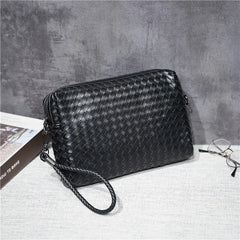 Cowhide Leather Top Handle Bag Men High Capacity Outdoor Handbag
