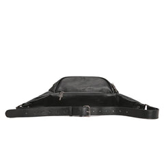 Men's Leather Crossbody Bag Vintage Shoulder Chest Pack