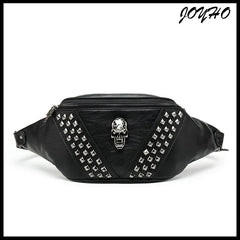 Men's Leather Crossbody Bag Vintage Shoulder Chest Pack