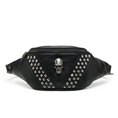 Men's Leather Crossbody Bag Vintage Shoulder Chest Pack