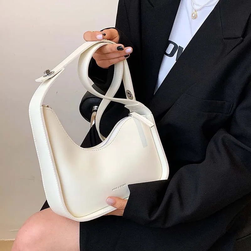 Leather Lemon Shoulder Bag Casual Satchel Wide Straps Handbag