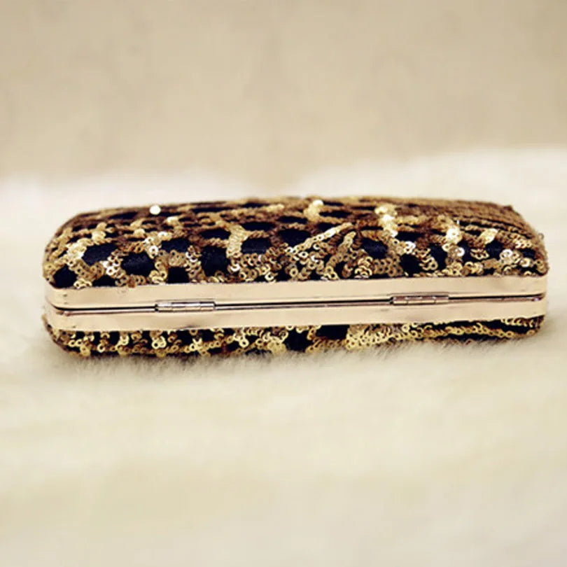 Crystal Evening Bag Sequins Rhinestones Women Evening Bags Vintage Satin