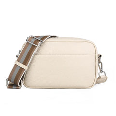 Women's Crossbody Bag Wide Strap Zipper Shoulder Bag