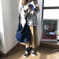 Denim Shoulder Messenger Bag Crossbody Handbags For Women Tote Purse