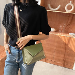 Hot Shoulder Bag Irregular Small Square Bag Wide Strap Crossbody Bags
