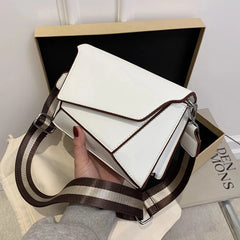 Hot Shoulder Bag Irregular Small Square Bag Wide Strap Crossbody Bags