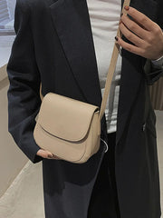 Women's Pu Leather Crossbody Shoulder Bag Flap Solid