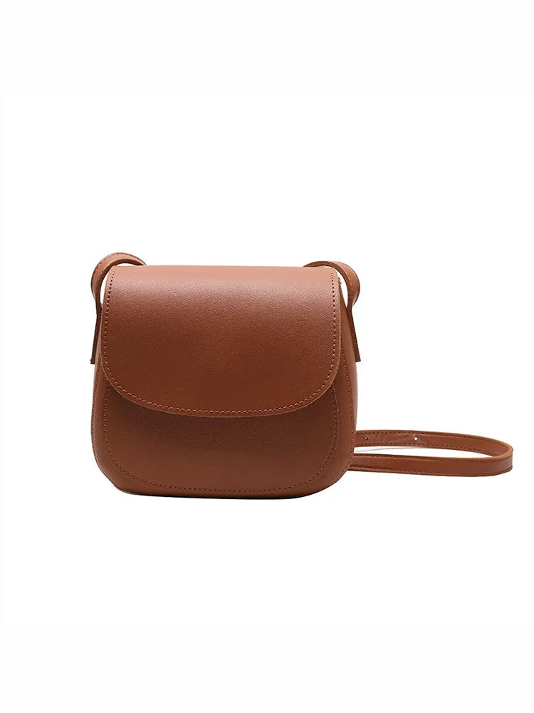 Women's Pu Leather Crossbody Shoulder Bag Flap Solid