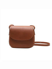 Women's Pu Leather Crossbody Shoulder Bag Flap Solid