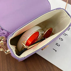 Women's Shoulder Bag Small PU Leather Pleated Underarm Handbag Tote