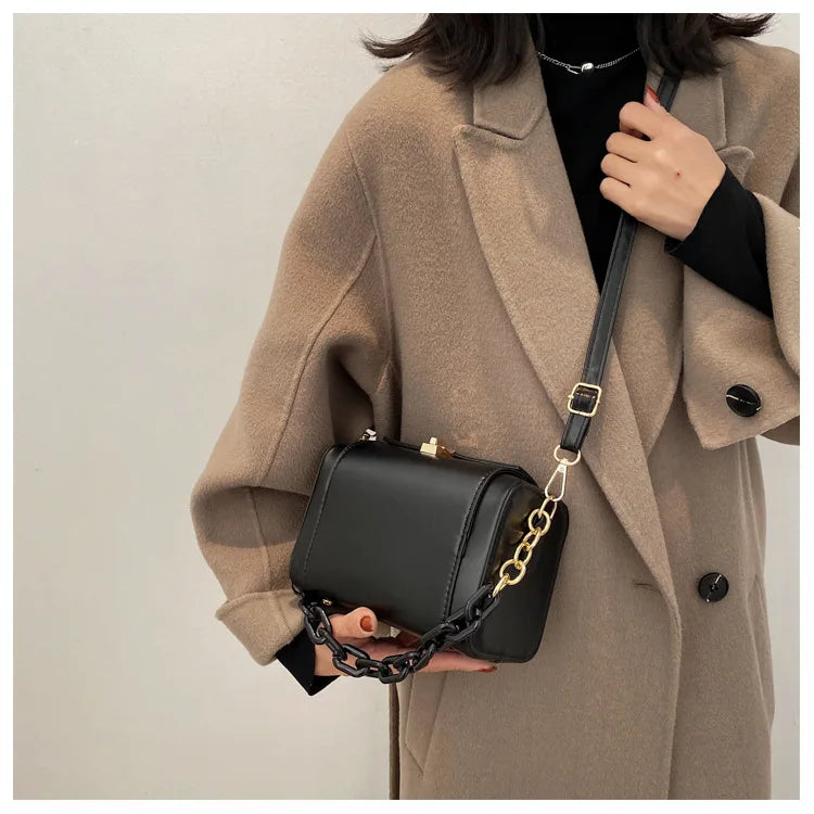 Women Leather Handbags Chain Crossbody Bags Shoulder Bags Women Bag