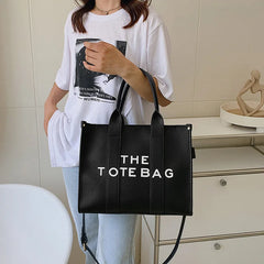 Soft PU Shoulder Bag for Women Letter Handbags Shopper Purses Clutch