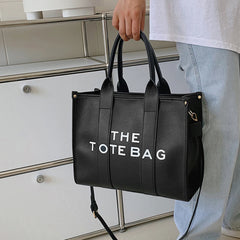 Soft PU Shoulder Bag for Women Letter Handbags Shopper Purses Clutch