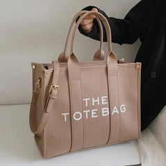 Soft PU Shoulder Bag for Women Letter Handbags Shopper Purses Clutch