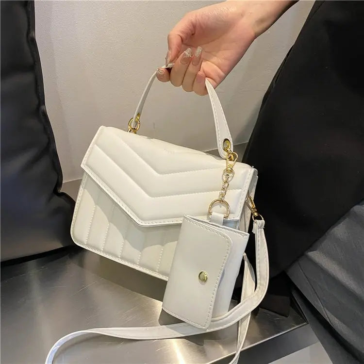 Embroidered Thread Shoulder Messenger Tote Bag Torebki