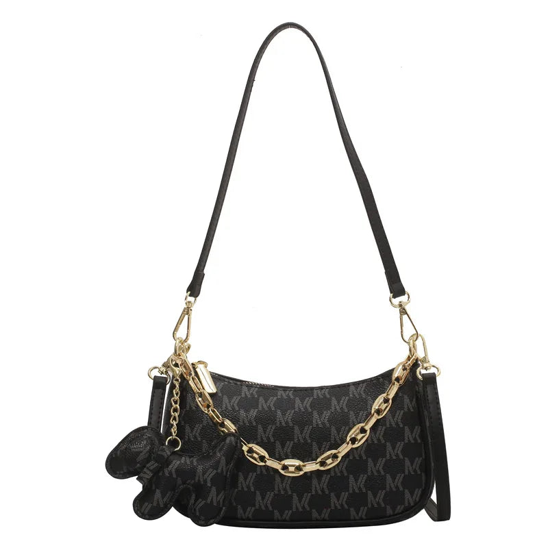Leather Chain Crossbody Bag For Women Handbags Shoulder Bags Messenger