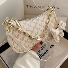 Leather Chain Crossbody Bag For Women Handbags Shoulder Bags Messenger