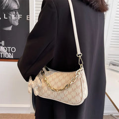 Leather Chain Crossbody Bag For Women Handbags Shoulder Bags Messenger