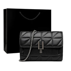Leather Chain Crossbody Bags for Women Handbags Shoulder Bags Messenger