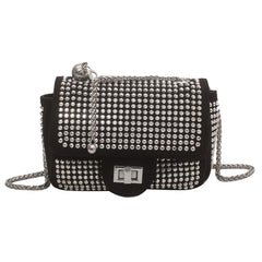 Leather Chain Crossbody Bags Women Handbags Shoulder Messenger Female Clutch