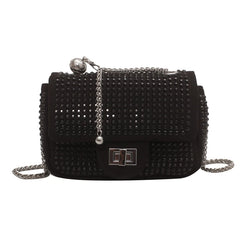 Leather Chain Crossbody Bags Women Handbags Shoulder Messenger Female Clutch