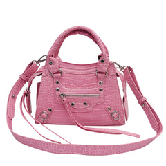 Rivets Crossbody Leather Bag Shoulder Messenger Clutch