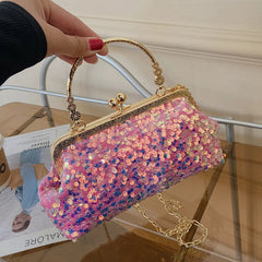 Sequins Evening Bag Top Handle Women's Shoulder Bags