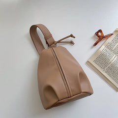 Personality Leather Bucket Bag Women Shoulder CrossBody Lady Handbag
