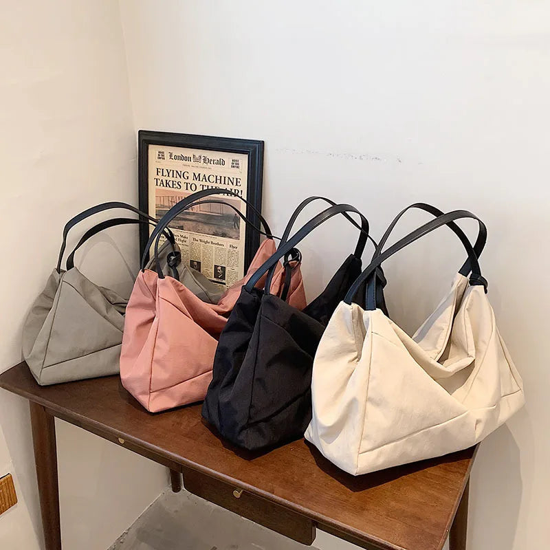 Canvas Shopper Tote Handbag for Women High Capacity Women's Shoulder Bags