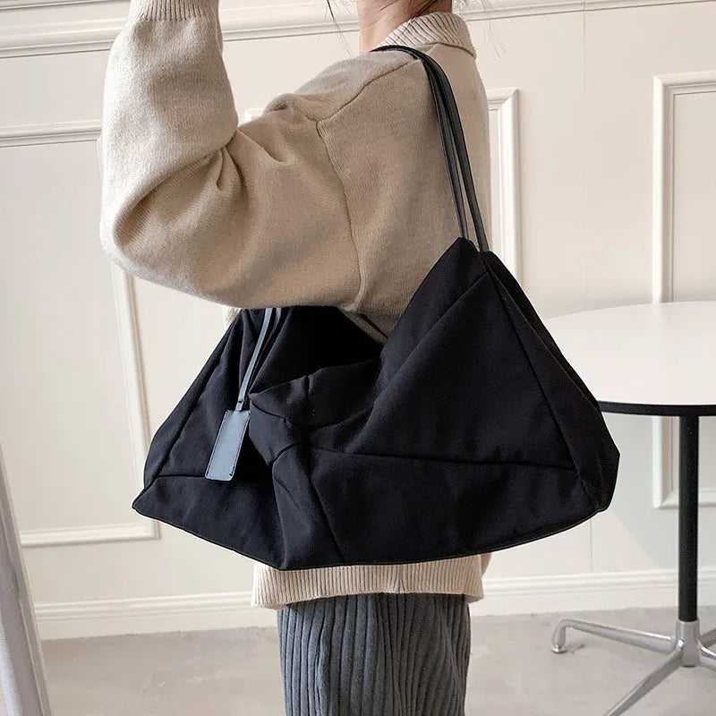 Canvas Shopper Tote Handbag for Women High Capacity Women's Shoulder Bags