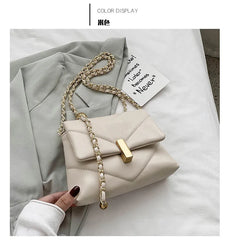 Chains Crossbody Bags For Women Diamond Lattice Shoulder Bags 2020