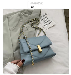 Chains Crossbody Bags For Women Diamond Lattice Shoulder Bags 2020