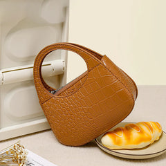 Crocodile Pattern Women Handbag Top Handle Shoulder Bags