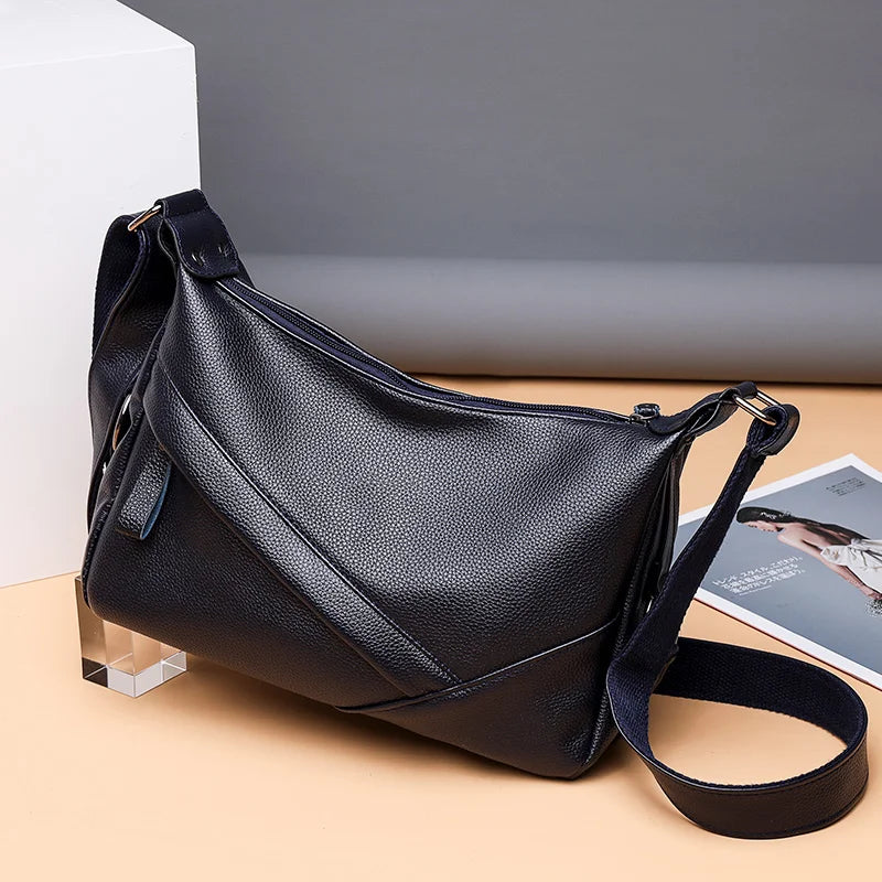 Women's Crossbody Shoulder Bags Soft Solid Messenger Totes