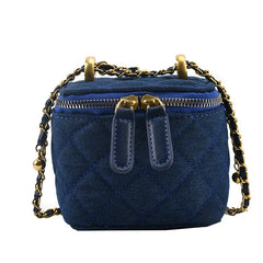 Denim Makeup Bags Women Chain Crossbody Handbags Messenger Bags
