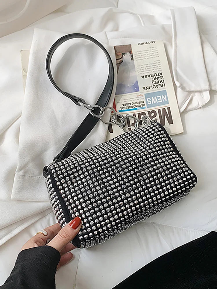 Diamonds Top Handle Bags for Women Summer Women's Shoulder Bag